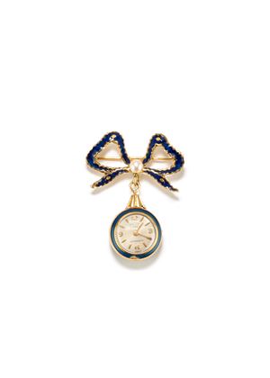 Clock brooch