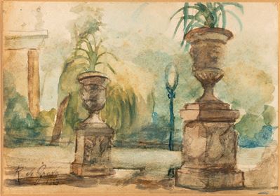 Senza titolo, acquerello su carta (1927)