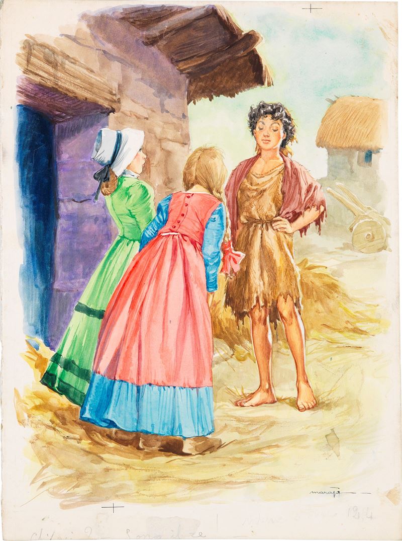 Libico Maraja - Il Principe e il Povero (illustrazione originale)