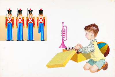 Il soldatino di piombo (illustrazione originale per la fiaba), tempera su cartone, 1966