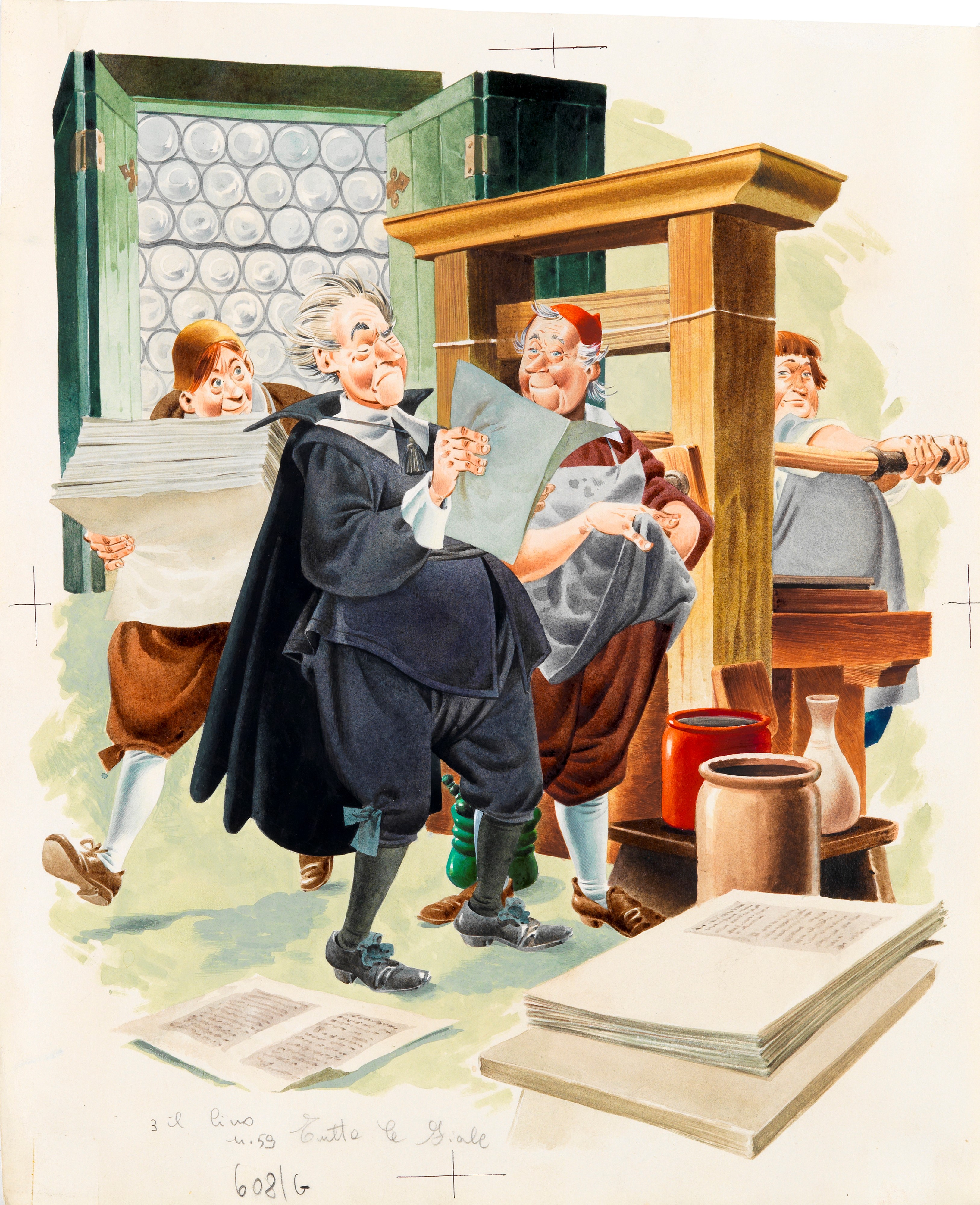 Tony Wolf (antonio Lupatelli) - Lupatelli, Tutte le fiabe (illustrazioni originali, tempera su ca...