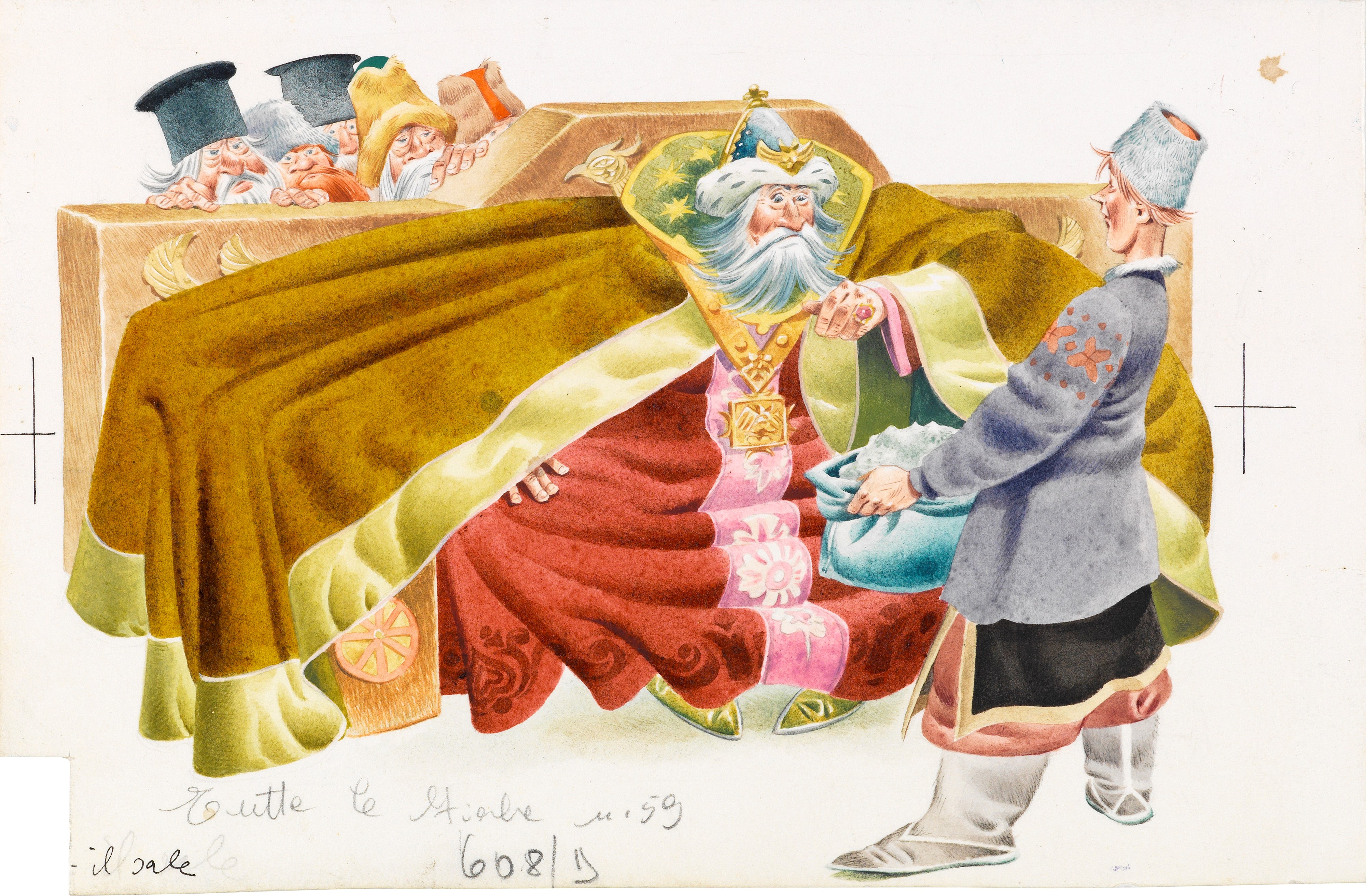 Tony Wolf (antonio Lupatelli) - Lupatelli, Tutte le fiabe (illustrazioni originali, tempera su ca...