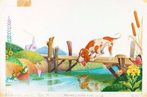 Le favole di Esopo - Il cane e la sua ombra