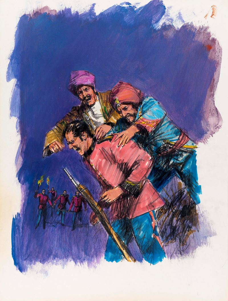 Gianni Renna - Le tigri di Mompracem (illustrazione originale)
