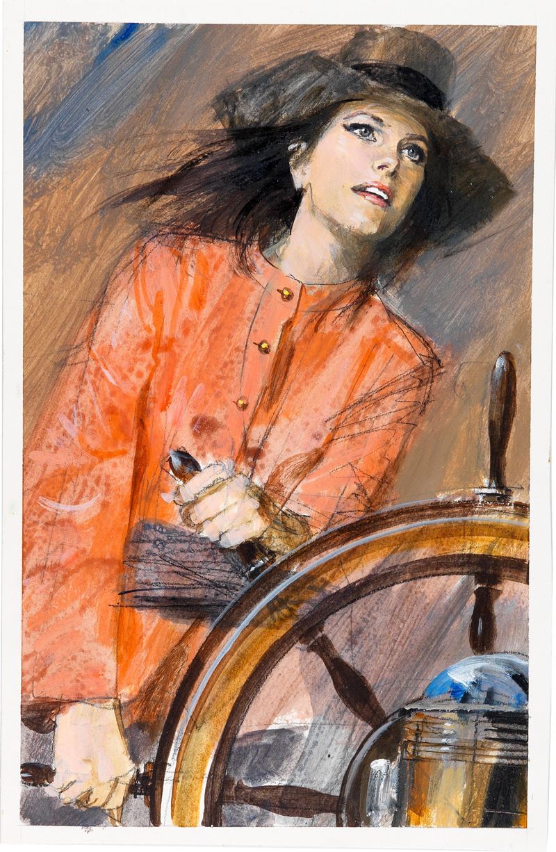 Gianni Renna - Copertina illustrata per "La capitana del Yucatan"
