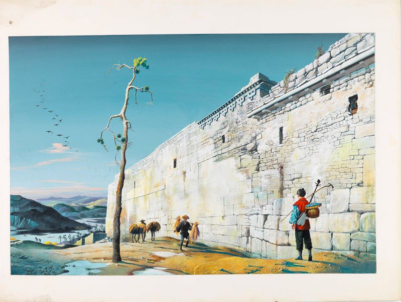 Sergio (romano Rizzato) - Rizzato, Fiabe dell'antica Cina – illustrazione originale