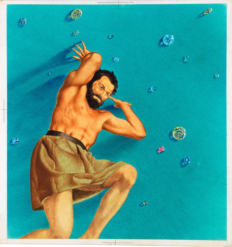 Federico Santin - Miti greci (illustrazione originale)