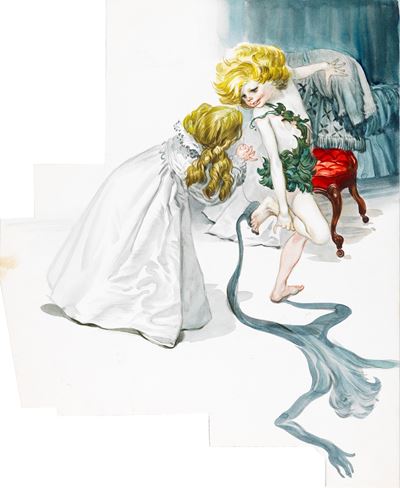 Peter Pan (illustrazione originale), tempera su cartone sagomato, 1968
