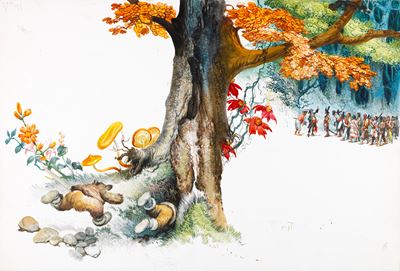 Peter Pan — tempera su cartone, 1968