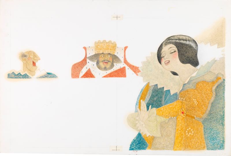 Ugo Fontana - L’oca d’oro (illustrazione originale)