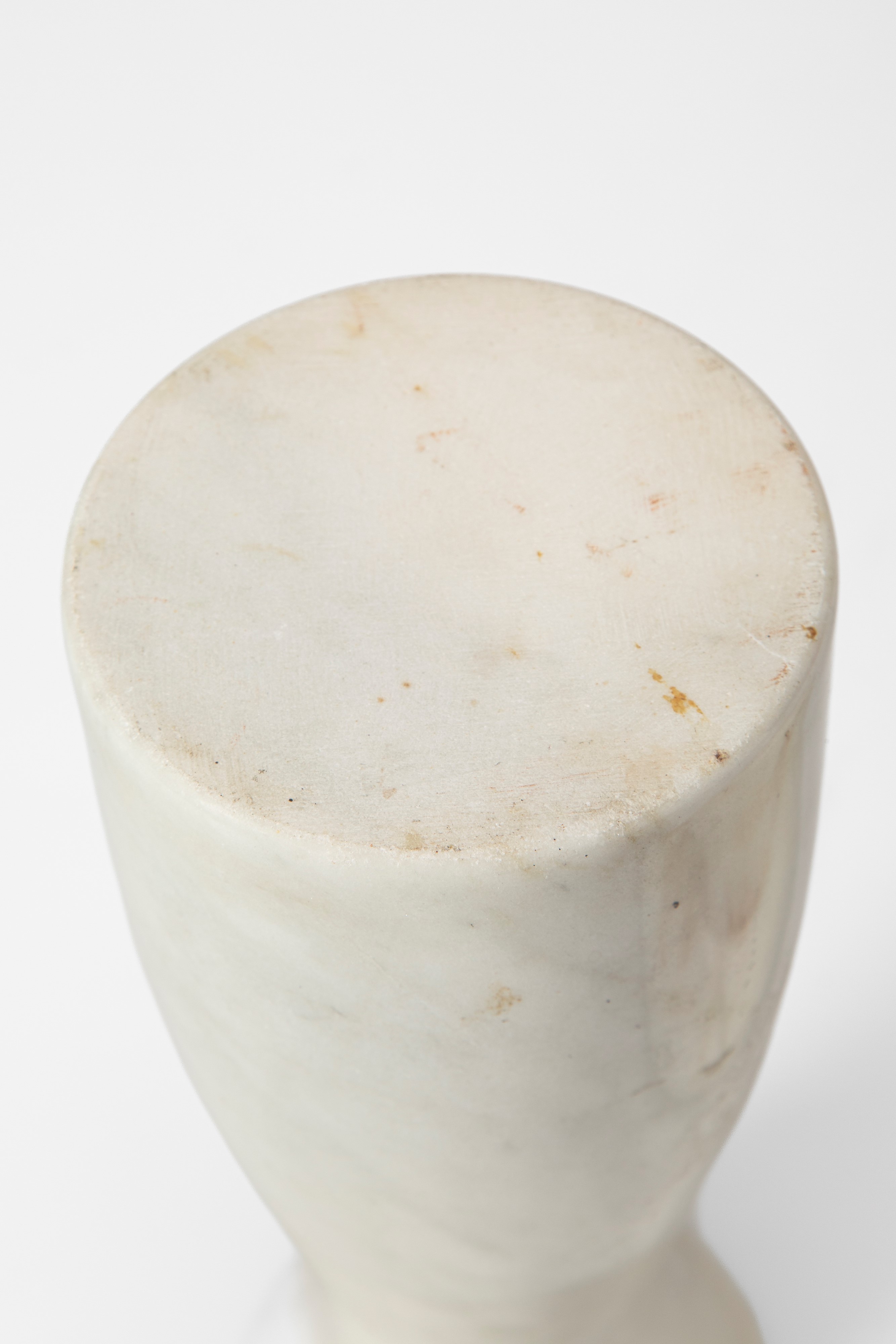 Angelo Mangiarotti - Vaso e porta oggetti in marmo bianco