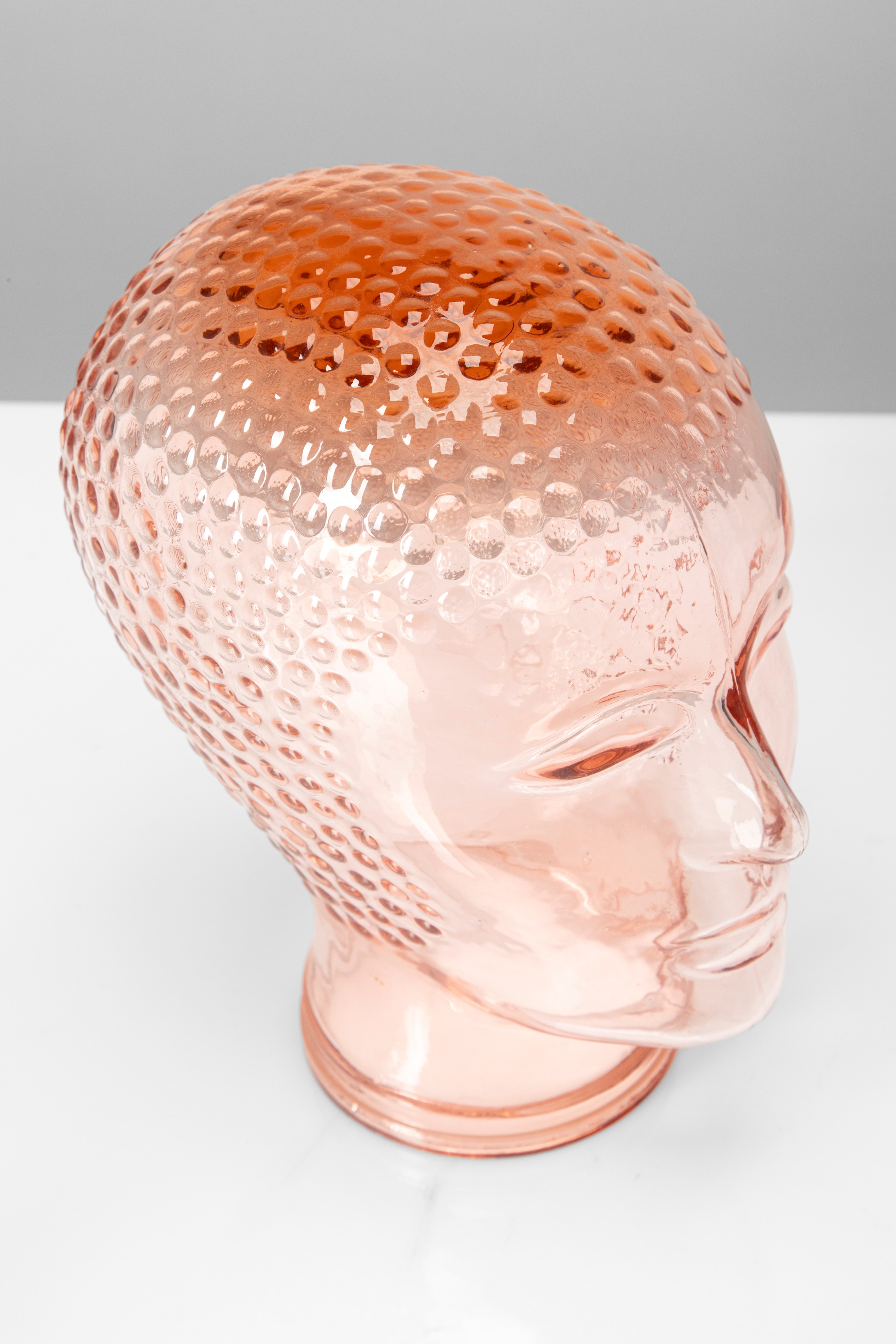 Piero Fornasetti - Quattro teste in vetro stampato policromo