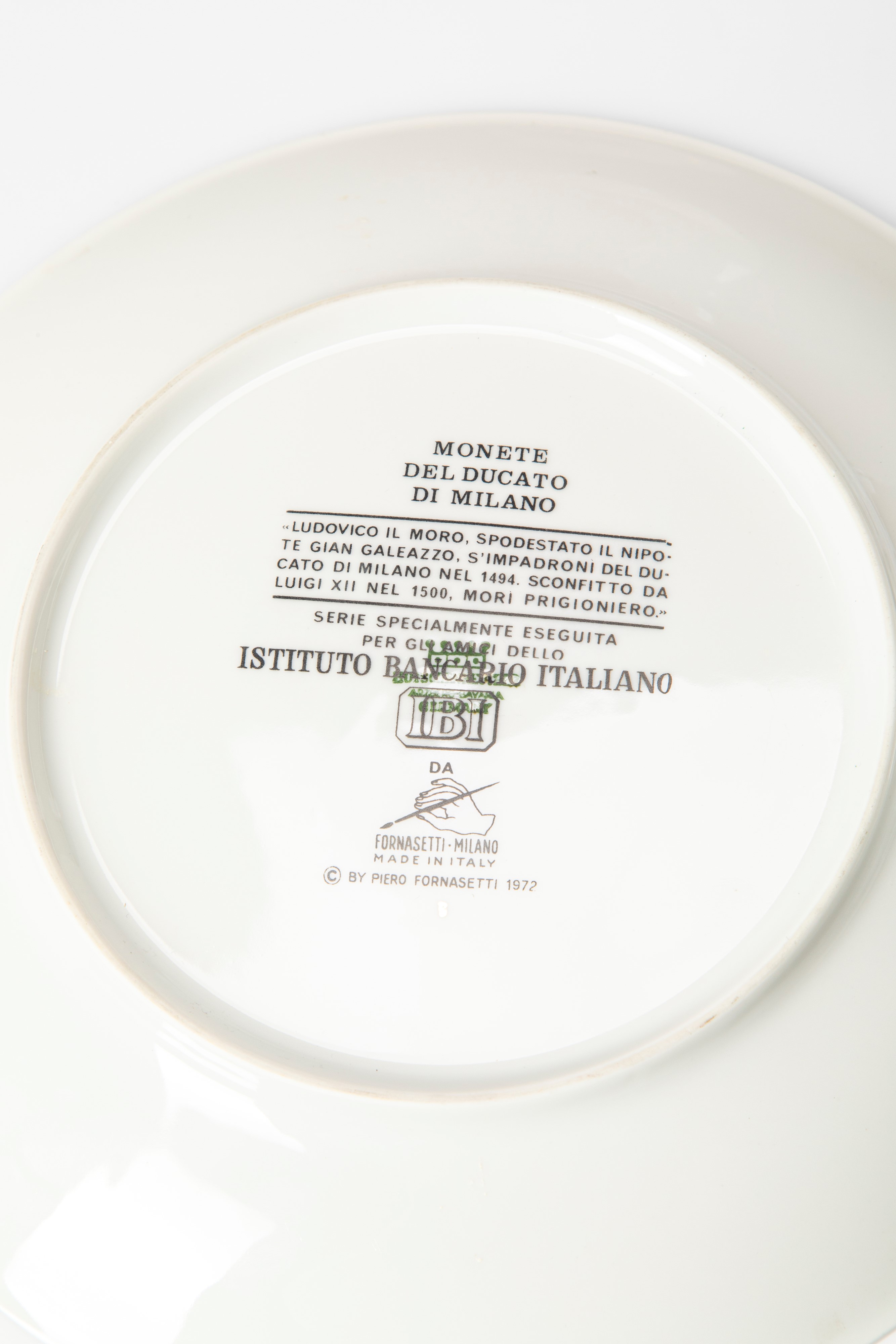 Piero Fornasetti - Tre piatti della serie “Monete del Ducato di Milano”
