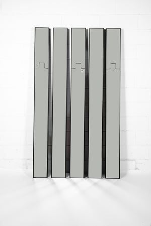 Set of five coat mirrors from series 'Gronda' 