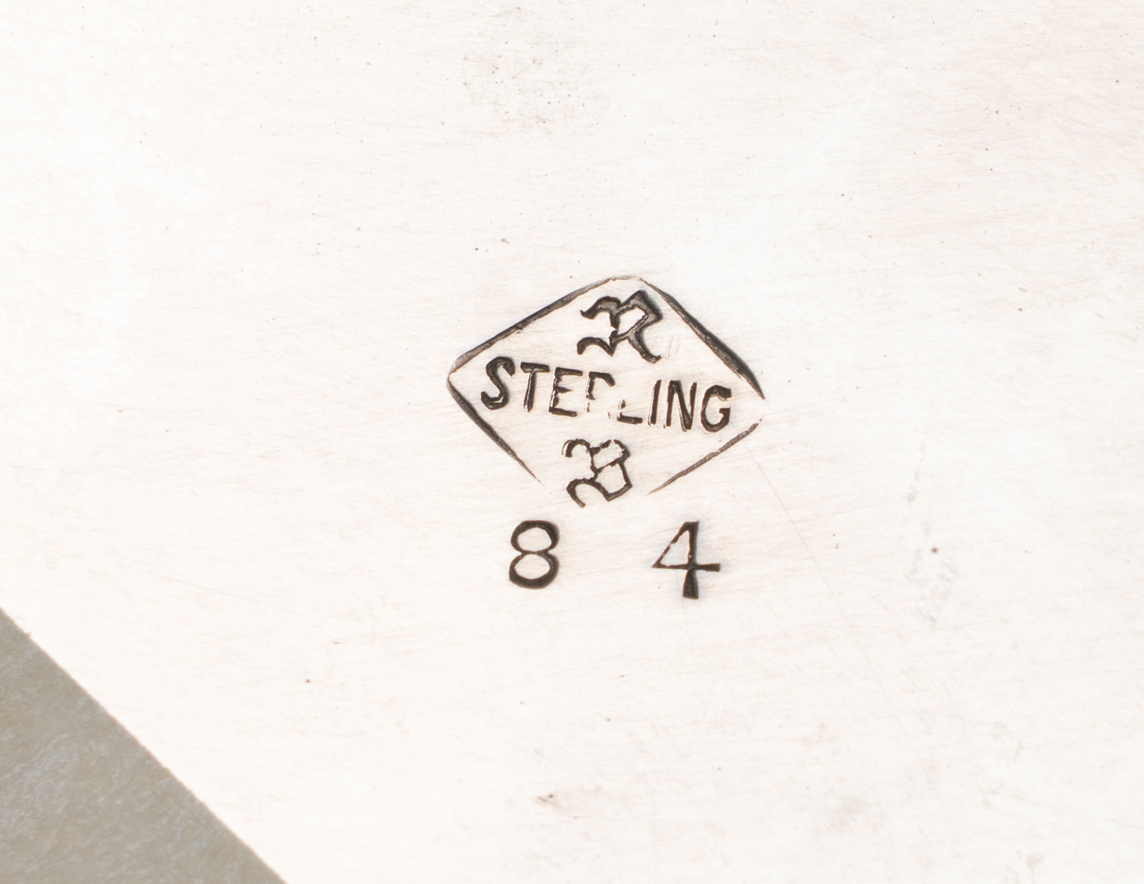 Brocca, argento 925, monogramma inciso, Stati Uniti, metà XX secolo
