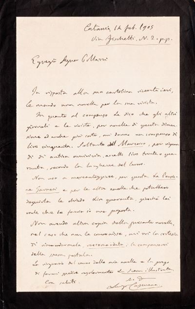 Lettera Autografa