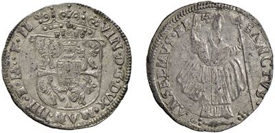 Vincenzo I Gonzaga, Lira anselmina, argento