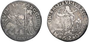 PASQUALE CICOGNA, doge LXXXVIII (1585 - 1595) - Mezzo ducato da 62 soldi, s.d., Venezia.