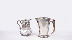 Due versatoi in silver plate