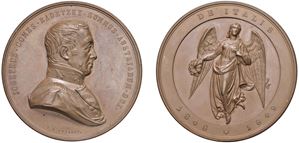 FRANCESCO GIUSEPPE I D'ASBURGO (1848-1916) - Medaglia intitolata Josef Radetzky, in memoria delle campagne d'Italia del 1848-1849, Vienna.