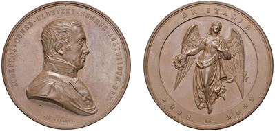 Francesco Giuseppe I d’Asburgo, Medaglia intitolata Josef Radetzky in memoria delle campagne d’It...