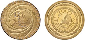Medaglia Aurea Limited 2000 dedicata all'Europa.