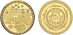 Medaglia Aurea Limited 2000 dedicata all'Oceania.