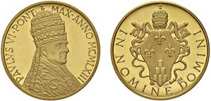 PAOLO VI, Giovanni Battista Montini (1963 - 1978) - Medaglia di emissione privata, 1963.