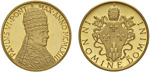 PAOLO VI, Giovanni Battista Montini (1963 - 1978) - Medaglia di emissione privata, 1963.
