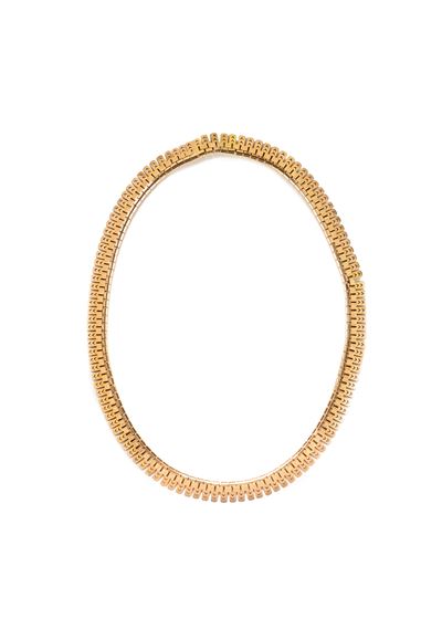 Collana, oro 18k, frangiata