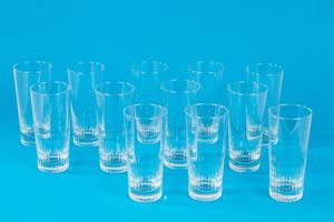 Servizio da 12 bicchieri da cocktail in vetro