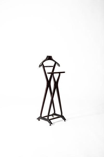 Servomuto in legno tinto e ottone