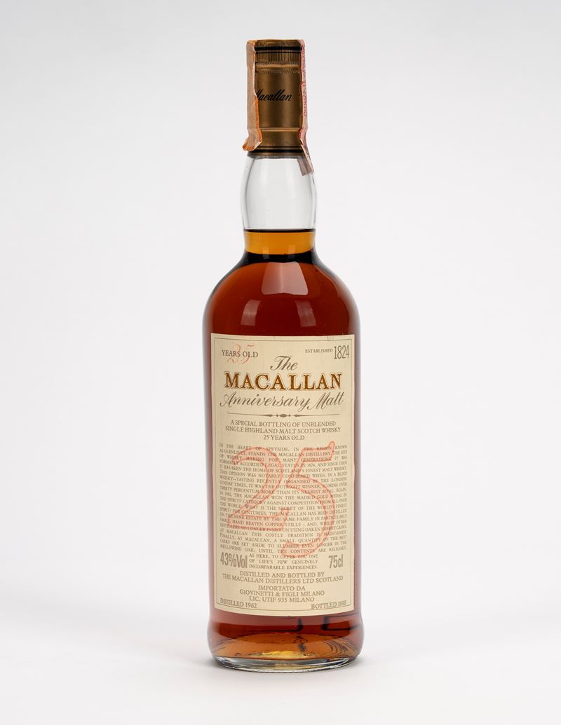 Scozia - Macallan, Anniversary Malt 25 anni (1 bottiglia) 43% vol.