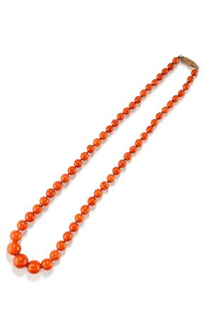 Collana con corallo 