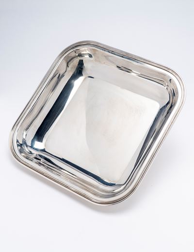 Centrotavola, argento, Italia (Padova), seconda metà del XX secolo