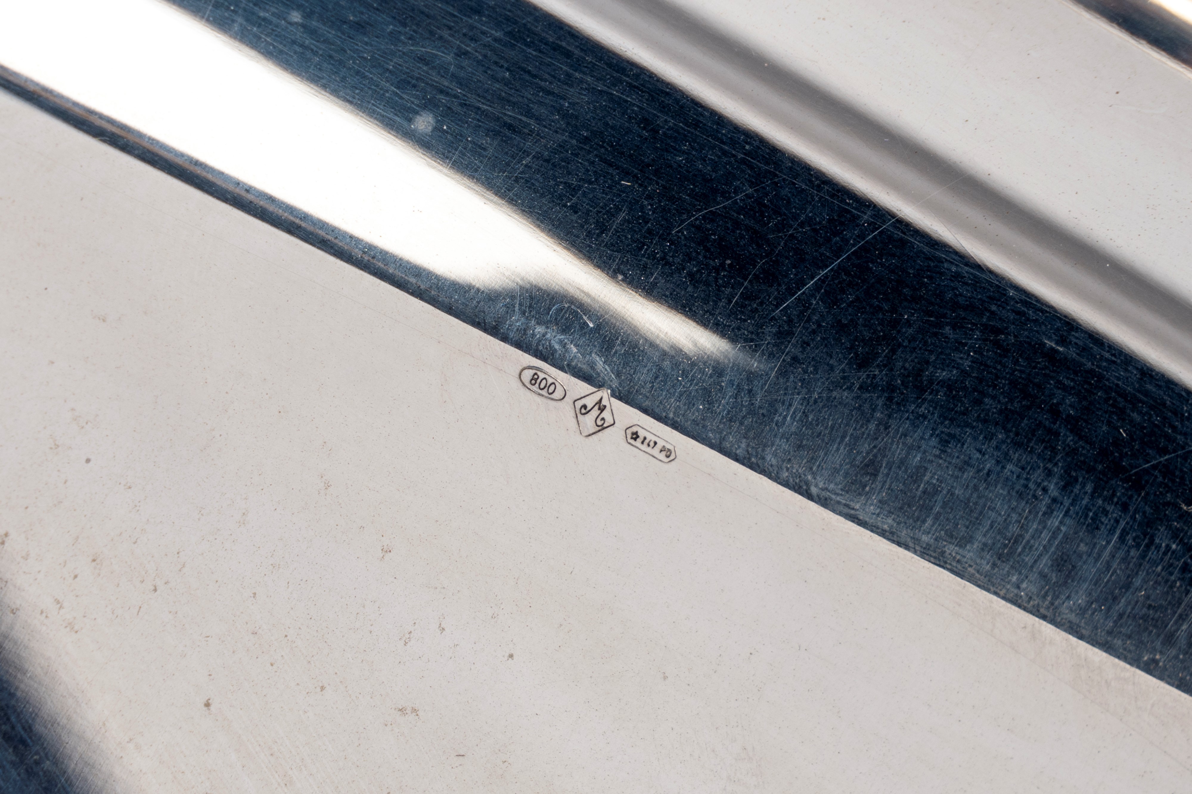 Centrotavola, argento, Italia (Padova), seconda metà del XX secolo