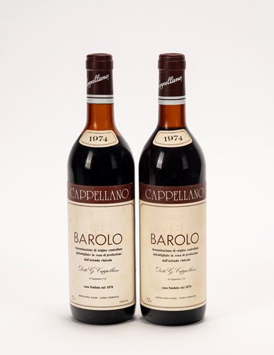 Barolo Ditta Cappellano di Serralunga d’Alba (2 bottiglie da 72 cl) — 1974