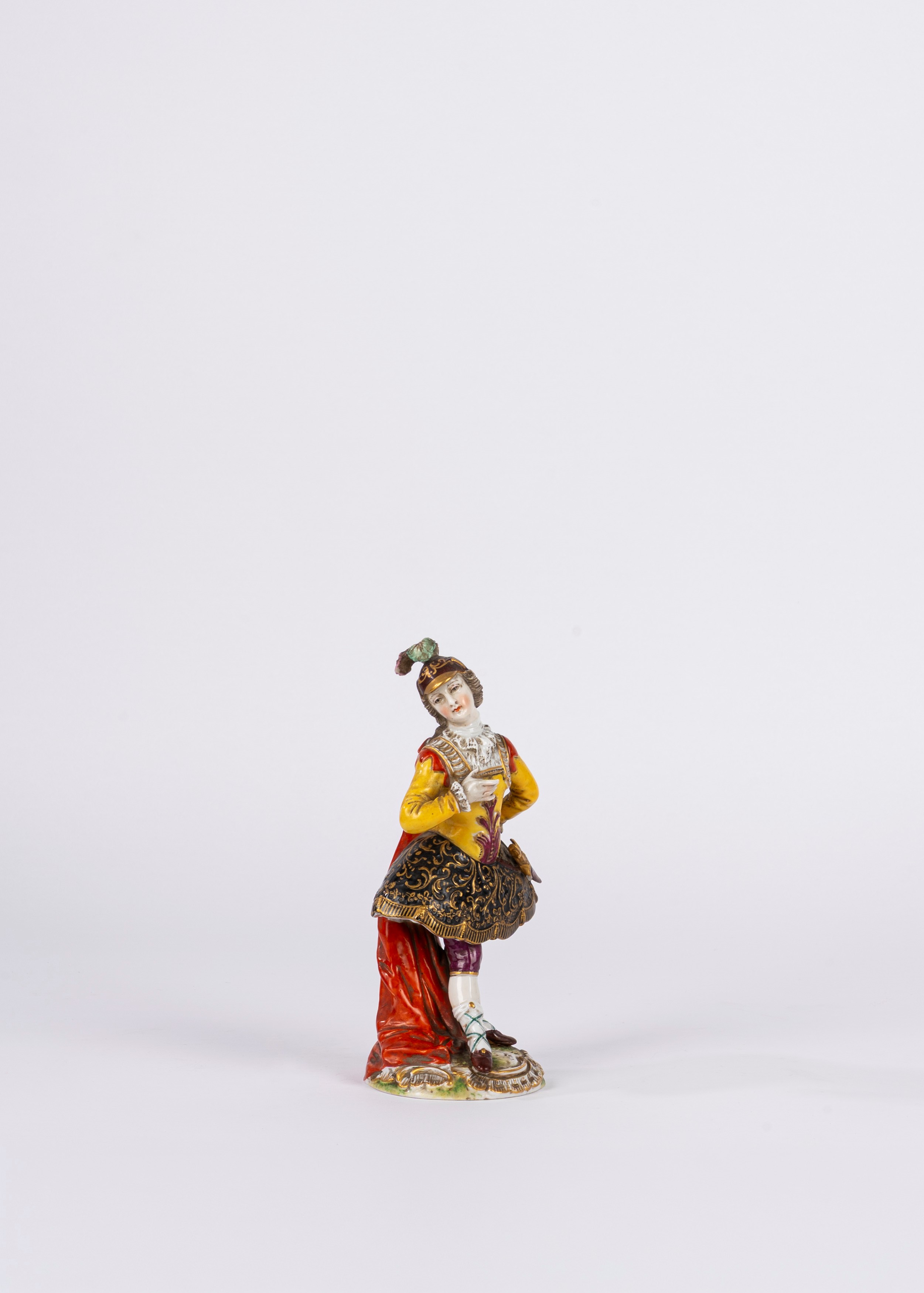 Collezione di 11 soldatini e statuine in porcellana policroma, Capodimonte/Herend/Ludwigsburg, XX...