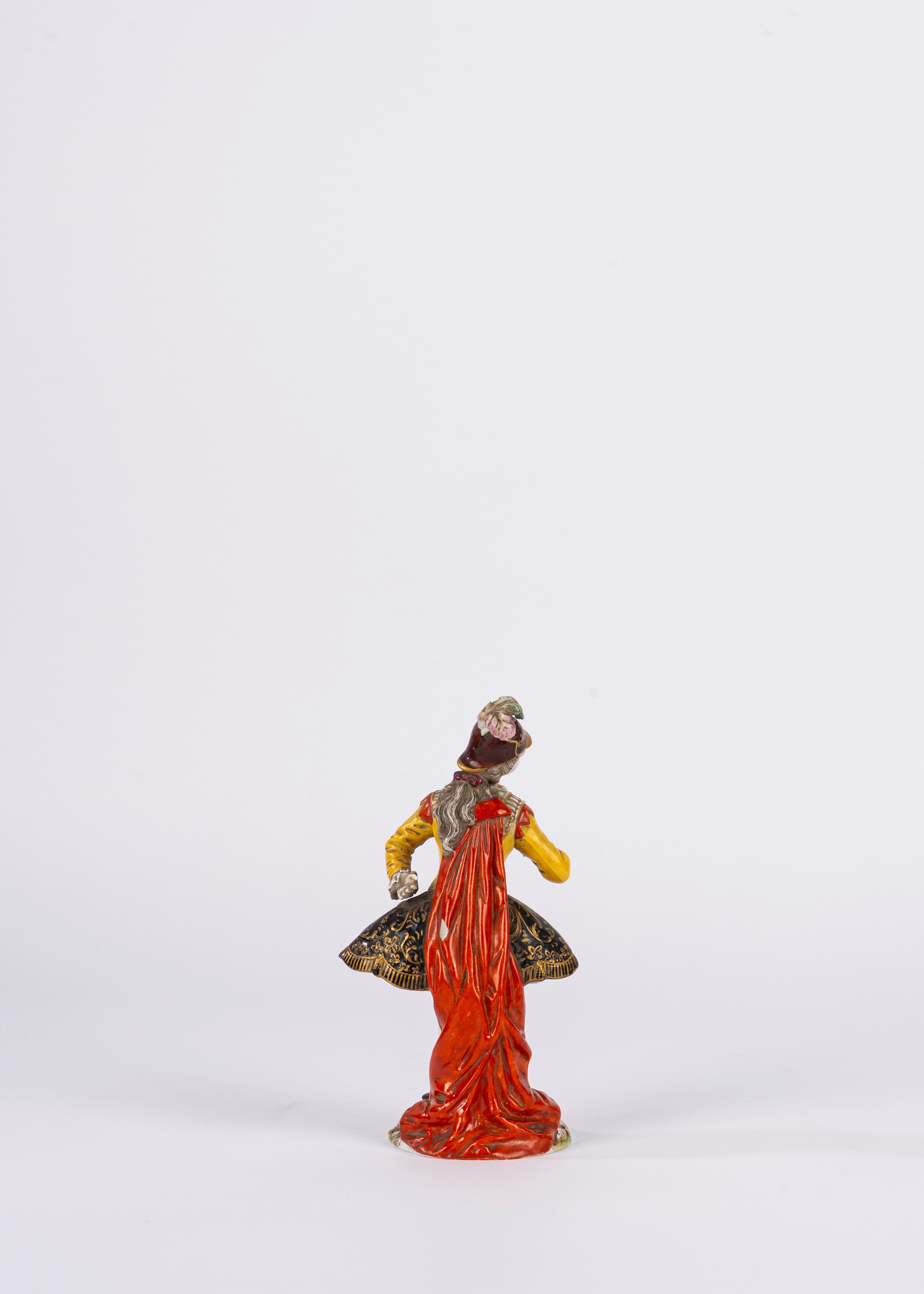 Collezione di 11 soldatini e statuine in porcellana policroma, Capodimonte/Herend/Ludwigsburg, XX...