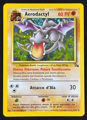 aerodactyl pokemon card holo TCG prevent all effects Pokemon - Aerodactyl V 092/196