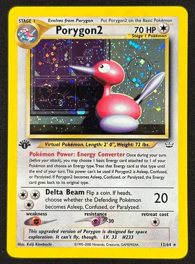Keiji Kinebuchi, Porygon2 Holo Neo Revelation – 1ª Edizione, RAW Holo Swirl (Starlight)