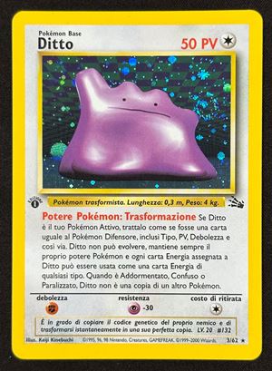 Ditto Holo Fossil 1 Ed. FO 3 ITA - RAW HOLO SWIRL