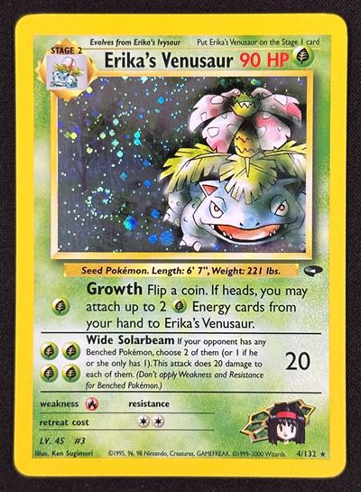 Ken Sugimori, Erika's Venusaur (Cosmos Holo), carta Pokémon da collezione
