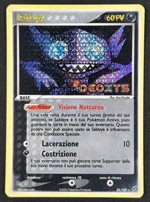 Sableye Holo Stamped EX Deoxys DX 23 ITA - RAW