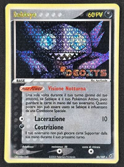 Sableye Holo Stamped Ex Deoxys DX 23 Ita - Raw