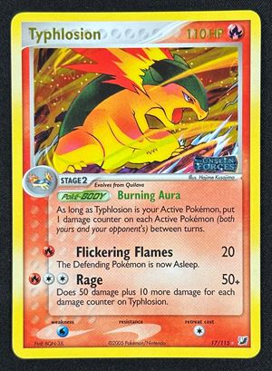 Typhlosion Holo Stamped Unseen Forces UF 17 ENG - RAW