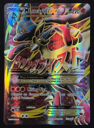 Mega Lucario (Colpi Furiosi) in lingua inglese, Secret rare, variante 55a/111