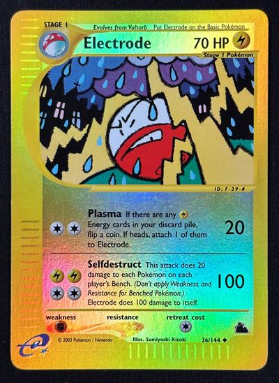Sumiyoshi Kizuki, Electrode Reverse Holo “Skyridge SK 36 ENG – RAW”