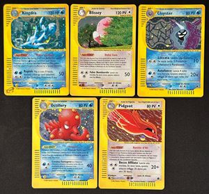 Lot 5x Holo vintage MIste Aquapolis/Expeditions ITA/ENG - RAW