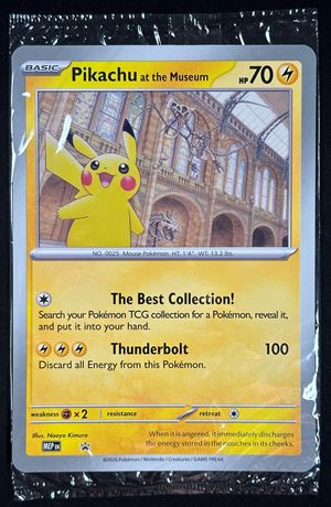 Pikachu at the museum MEP PROMO ENG - SEALED